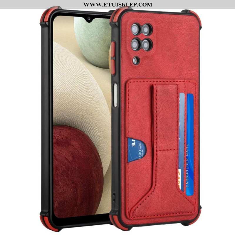 Futerały do Samsung Galaxy M12 / A12 Skórzany Stojak I Etui Na Karty